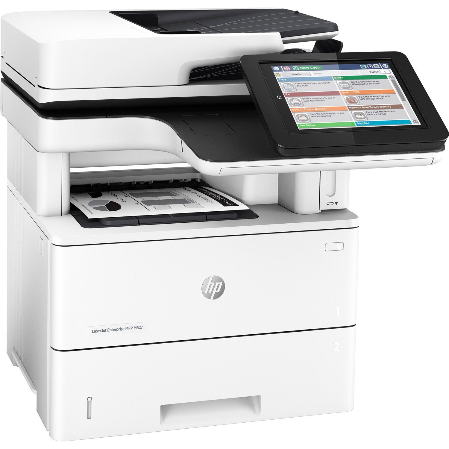 HP LaserJet M527f Laser Multifunction Printer - Monochrome