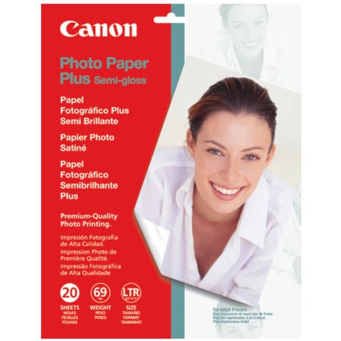 Canon SG-201 Letter Photo Paper Plus Semi-Gloss 50 Sheets