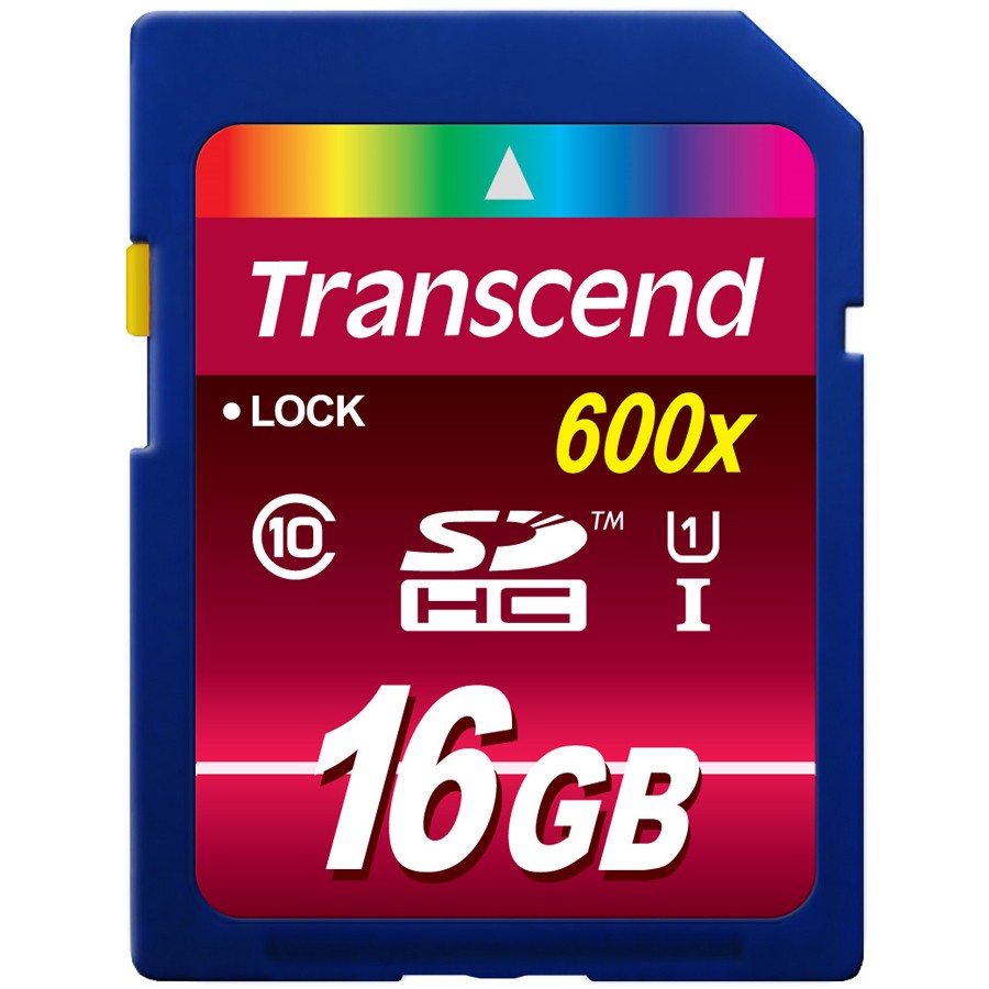 Transcend 16 GB Class 10/UHS-I SDHC - 1