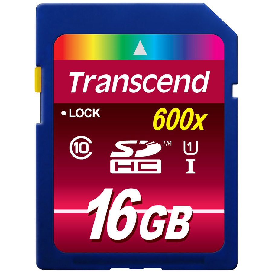 Transcend 16 GB Class 10/UHS-I SDHC - 1