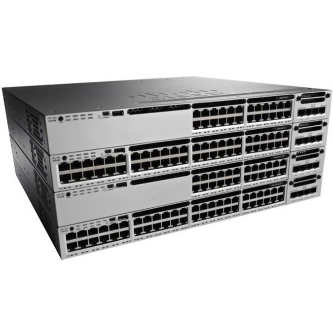 Cisco Catalyst 3850 WS-C3850-24P-E 24 Ports Manageable Ethernet Switch - 10/100/1000Base-T - Refurbished