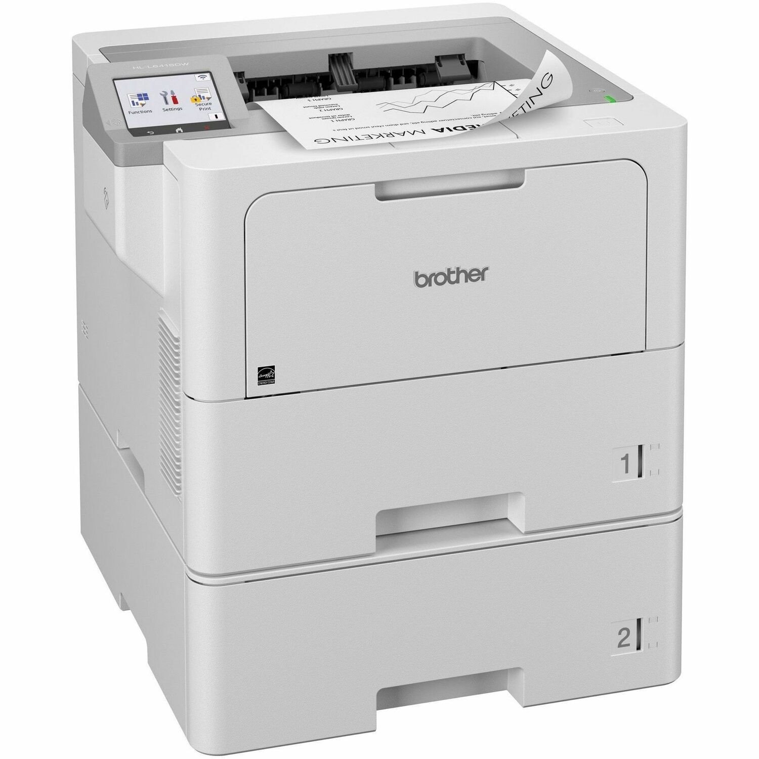 Brother HL-L6415DWT Desktop Wireless Laser Printer - Monochrome