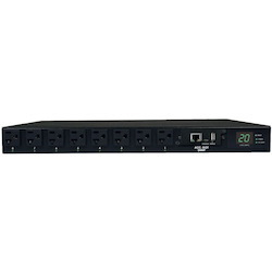 Eaton Tripp Lite Series 1.9kW Single-Phase Switched Automatic Transfer Switch PDU, 2 120V L5-20P / 5-20P Inputs, 16 5-15/20R Outputs, 1U, TAA