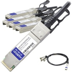 AddOn MSA and TAA Compliant 40GBase-CU QSFP+ to 4xSFP+ Direct Attach Cable (Passive Twinax, 50cm)