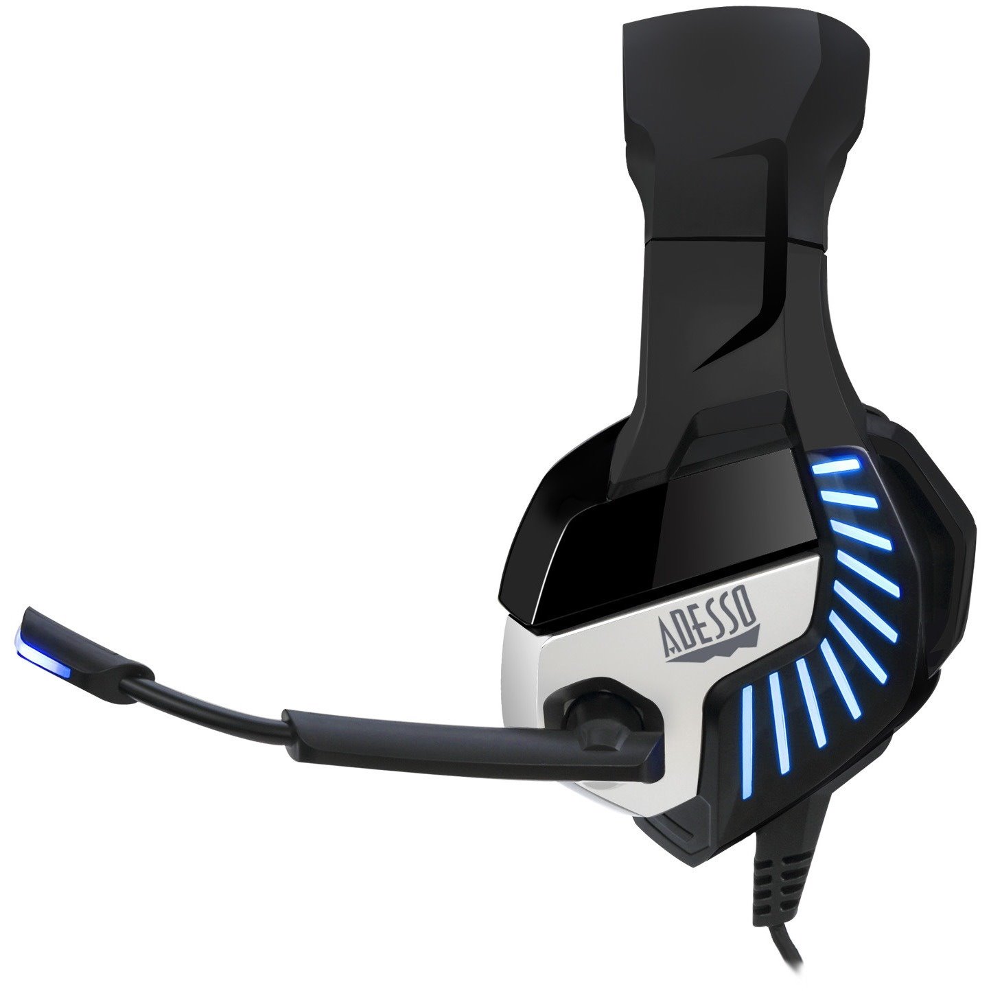 Adesso Xtream G4 Wired Over-the-head Stereo Gaming Headset - Black/Grey