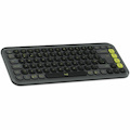 Logitech POP Icon Keys Keyboard - Wireless Connectivity - USB Interface - English (UK) - QWERTY Layout - Graphite