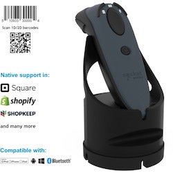 Socket Mobile DuraScan® D740, Universal Barcode Scanner, Gray & Charging Dock