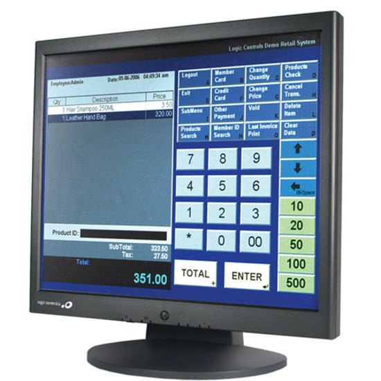 Logic Controls LE1017 17" Class LCD Touchscreen Monitor - 8 ms