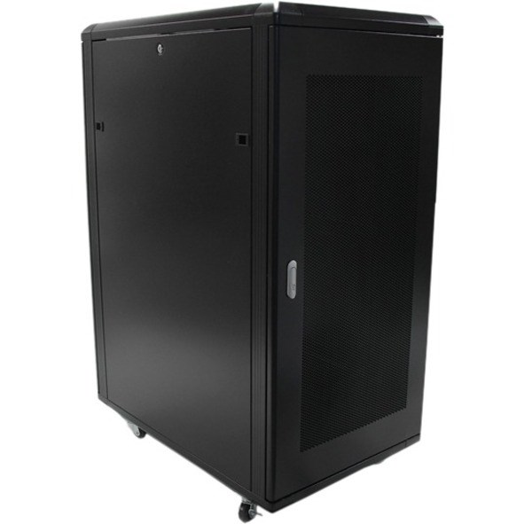 StarTech.com 4-Post 25U Server Rack Cabinet, 19" Data Rack Cabinet for Computer / IT Equipment, Home Network Rack, Half Height Server Rack