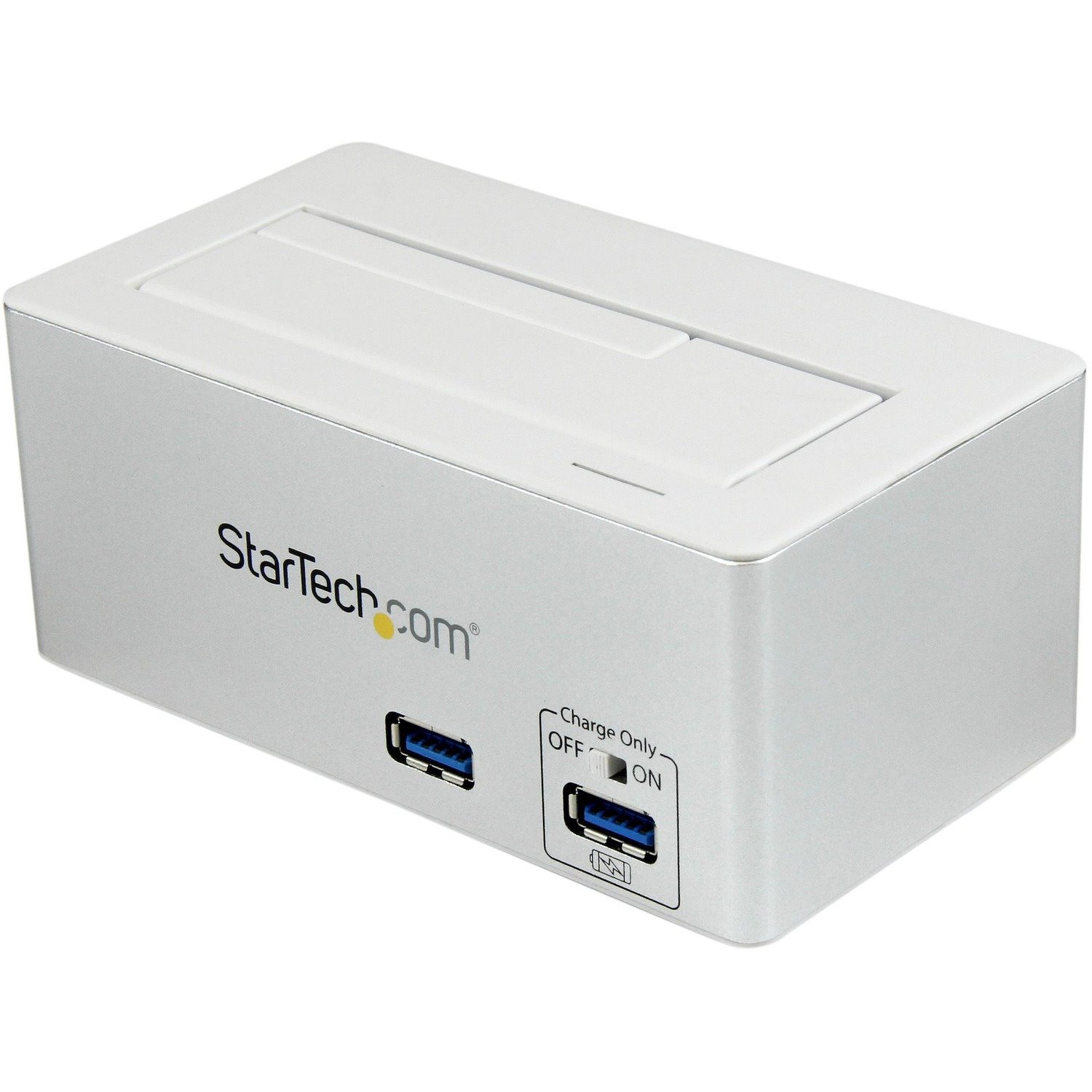 StarTech.com USB 3.0 SATA Hard Drive Docking Station SSD / HDD with integrated Fast Charge USB Hub and UASP For SATA 6 Gbps - White