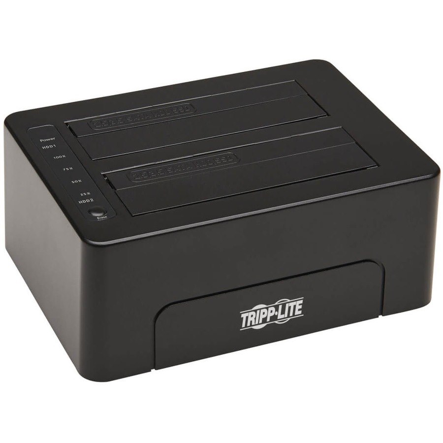 Tripp Lite by Eaton 2-Bay USB 3.0 SATA Hard Drive Docking Station with Erase Function, 2.5 and 3.5 in. HDD and SSD