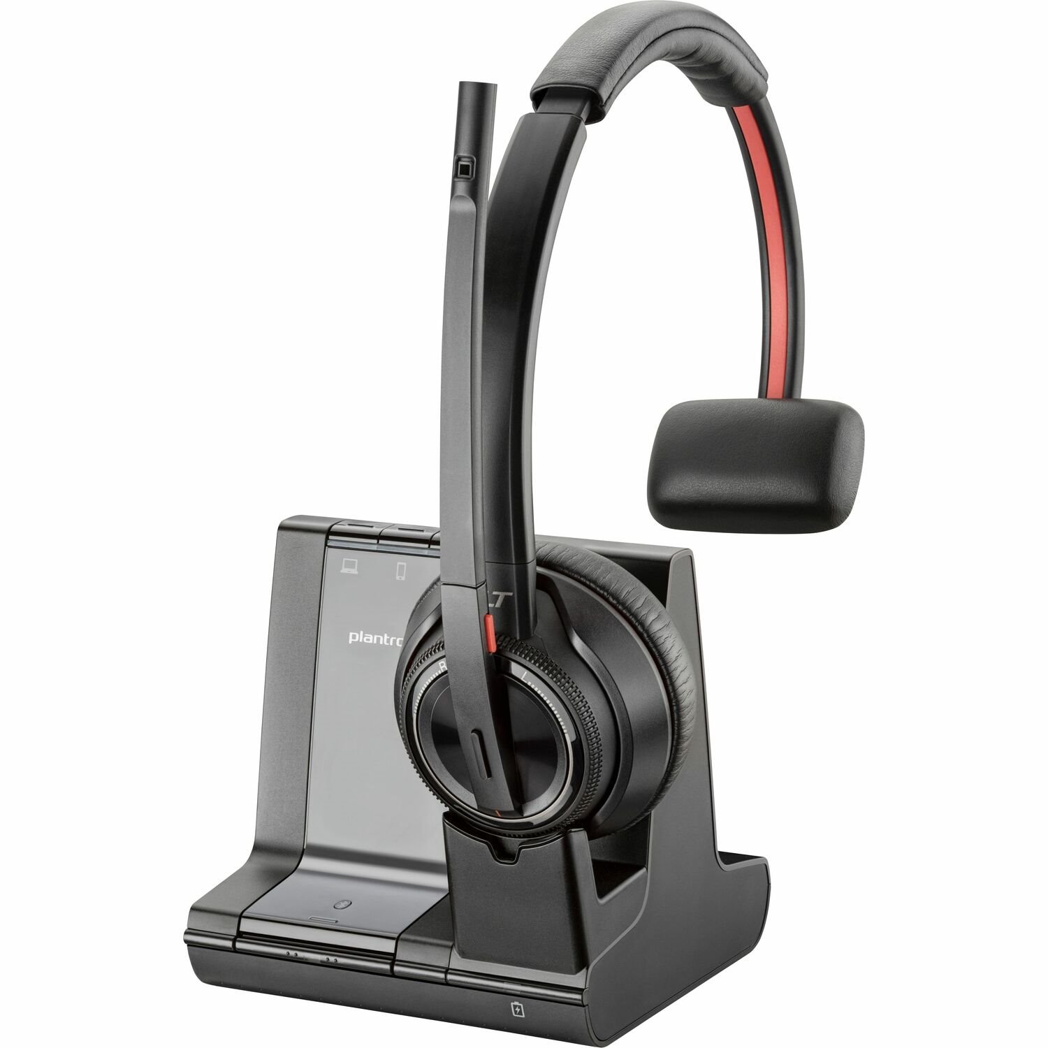 Poly Savi 8210 Wireless Over-the-head, On-ear Mono Headset - Black