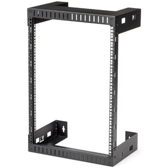 StarTech.com 2-Post 15U Heavy-Duty Wall-Mount Network Rack, 19" Open Frame Server Rack for Computer Equipment, Wall Mount Data Rack~