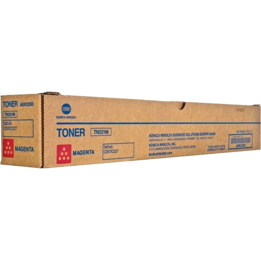 Konica Minolta TN-221M Original Laser Toner Cartridge - Magenta - 1 Piece