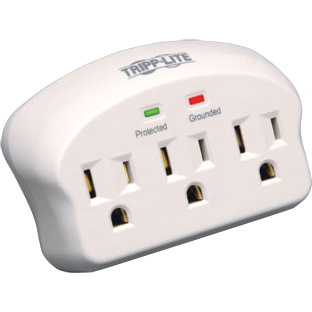 Tripp Lite by Eaton Protect It! 3-Outlet Surge Protector, Direct Plug-In, 660 Joules, 2 Diagnostic LEDs