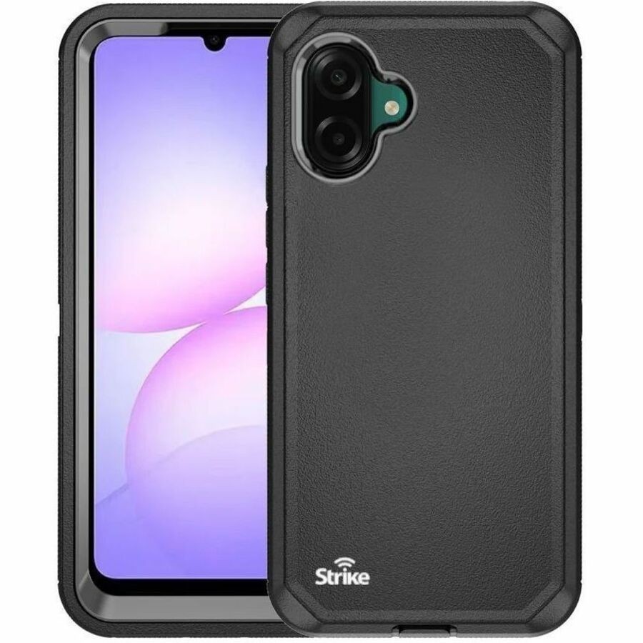 Strike Rugged Case for Samsung Galaxy A07 Smartphone - Black - 1