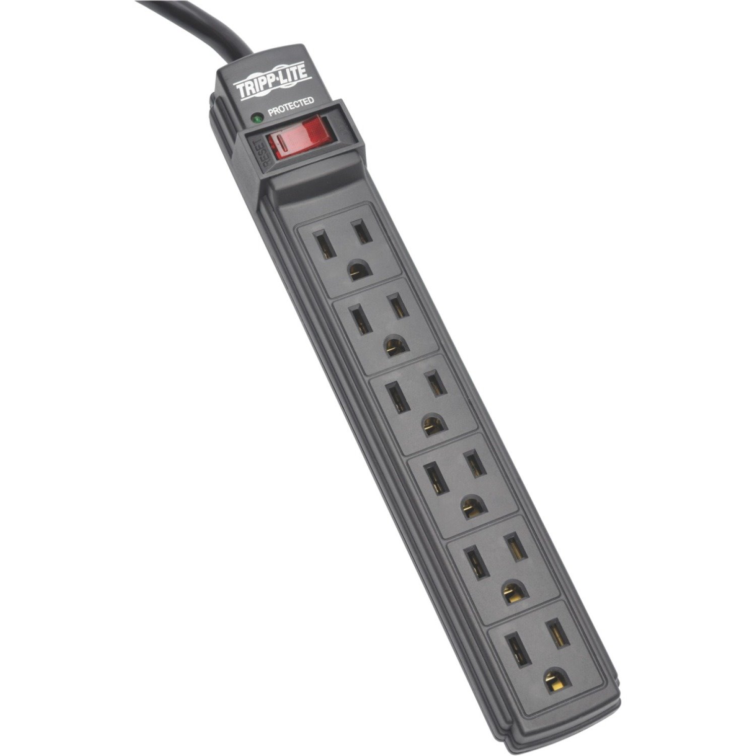 Tripp Lite by Eaton Power It! 6-Outlet Power Strip, 6 ft. (1.83 m) Cord, Black Housing