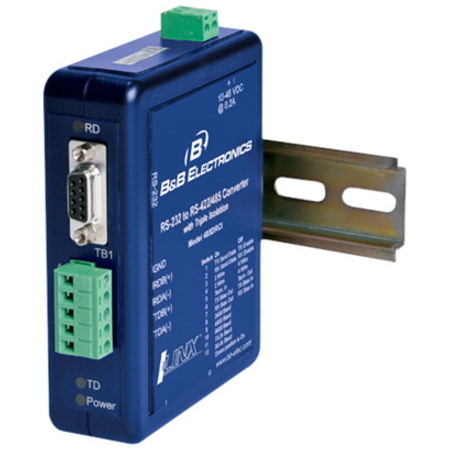 B&B INDUSTRIAL RS232 TO RS485 DB9 DINRAIL