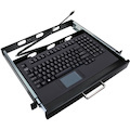 Adesso Easy Touch AKB-425UB Keyboard - Cable Connectivity - USB Interface - TouchPad - English (US) - Black
