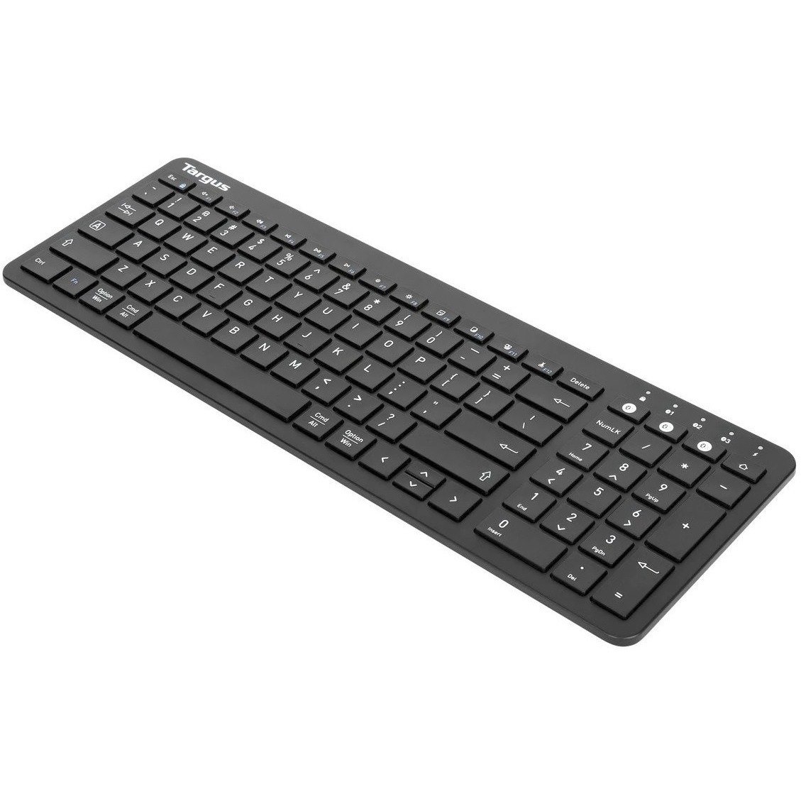 Targus Midsize Multi-Device Bluetooth Antimicrobial Keyboard, Black