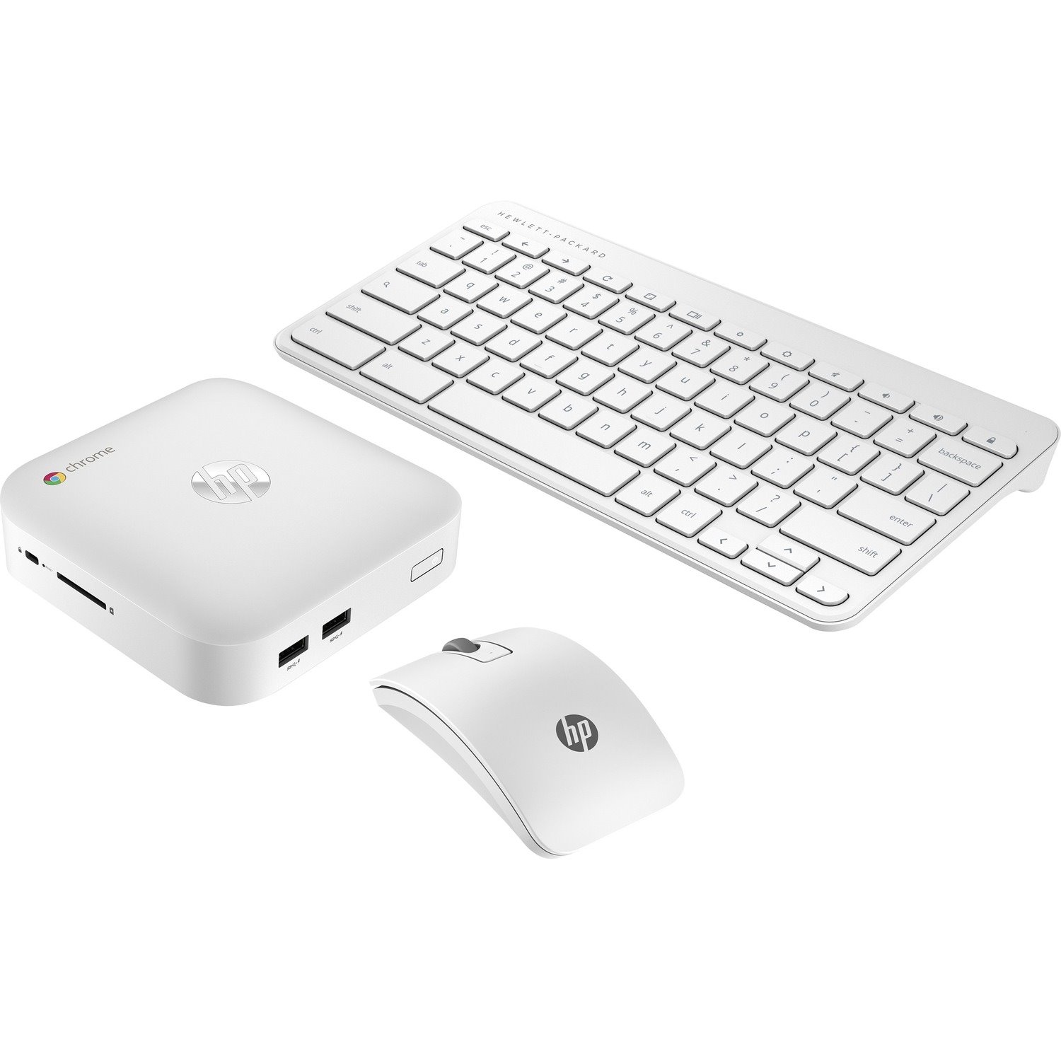 HP Chromebox CB1-010 Desktop Computer - Intel Celeron 2955U - 2 GB - 16 GB SSD - Mini PC - Snow White