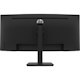 HP P34HC G4 34" Class WQHD Curved Screen LCD Monitor - 21:9 - Black