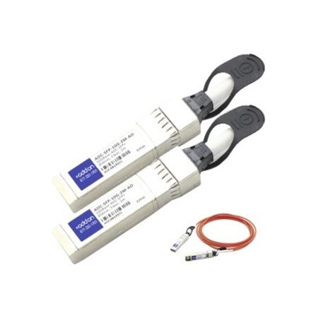 AddOn Dell® AOC-SFP-10G-2M Compatible TAA Compliant 10GBase-AOC SFP+ Active Optical Cable (850nm, MMF, 2m)