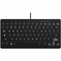 TG3 Electronics TG3 Black 78 Key White Backlit Low Profile