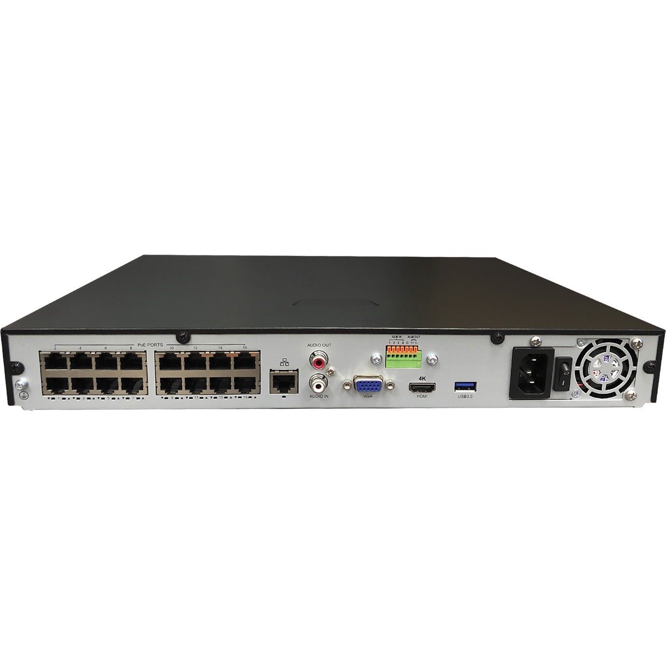 Gyration 16-Channel Network Video Recorder With PoE, TAA-Compliant - 10 TB HDD