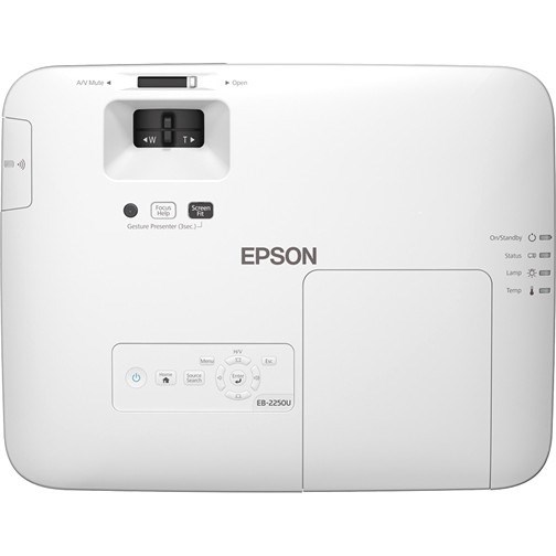 Epson PowerLite 2250U 3LCD Projector - 16:10 - Ceiling Mountable - Refurbished