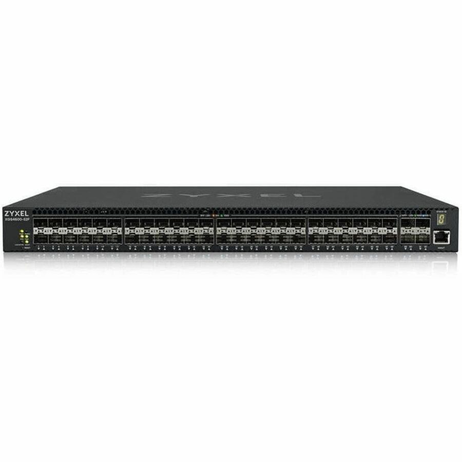 ZYXEL XGS4600-52F 48-port Gigabit SFP L3 Managed Aggregation Switch with 4 SFP+ 10G Uplinks (DC Power Version)