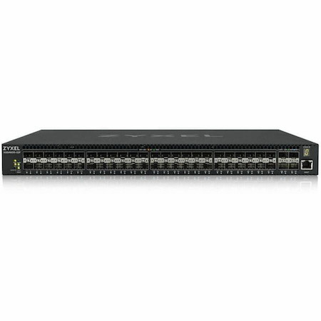 ZYXEL XGS4600-52F 48-port Gigabit SFP L3 Managed Aggregation Switch with 4 SFP+ 10G Uplinks (DC Power Version)