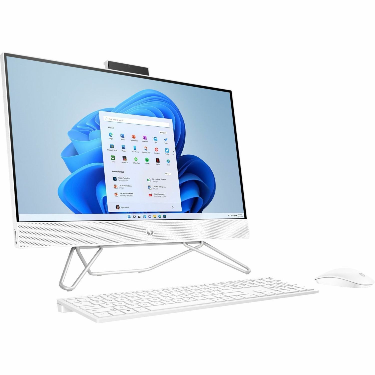 HP 24-cb0000i 24-Cb0062ds All-in-One Computer - Intel Pentium Silver J5040 - 8 GB - 256 GB SSD - 23.8" Full HD Touchscreen - Desktop - Starry White - Refurbished