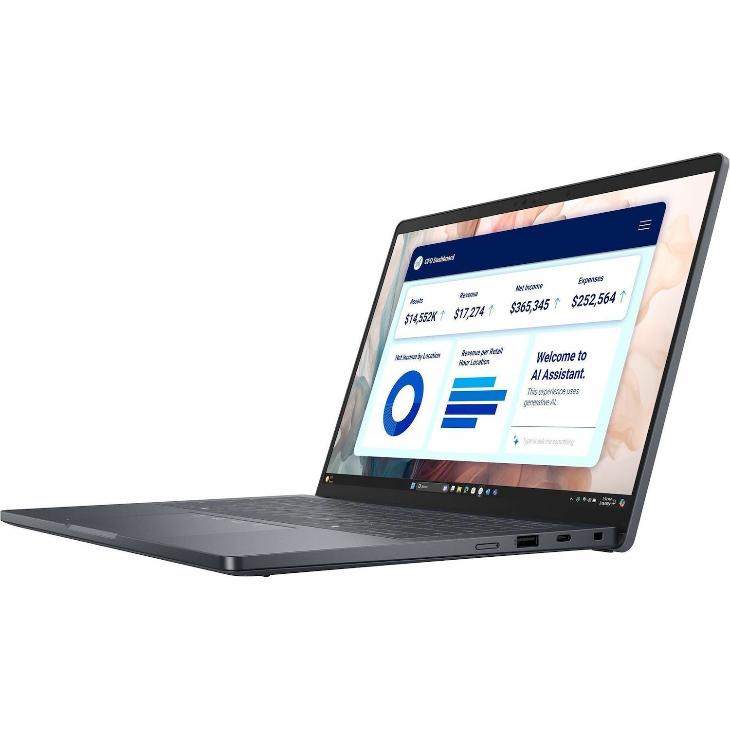 Dell Pro 14 Premium PA14250 14" Copilot+ PC Notebook - Full HD Plus - 60 Hz - Intel Core Ultra 5 236V - vPro Technology - 16 GB - 512 GB SSD - English (US) Keyboard - Magnetite
