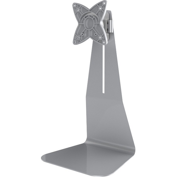 Newstar Stylish Tilt/Turn/Rotate Desk Stand for 10-27" Monitor Screen, Height Adjustable - Silver