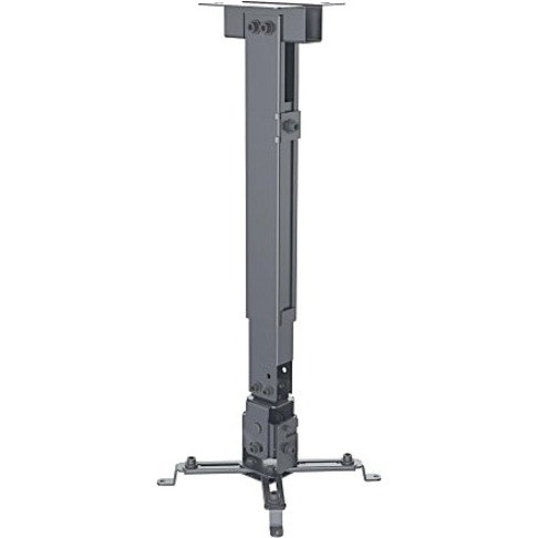 Manhattan Projector Mount, Ceiling or Wall, Tilt & Swivel, Height Range: 43-65cm, Max 20kg, Black, Lifetime Warranty