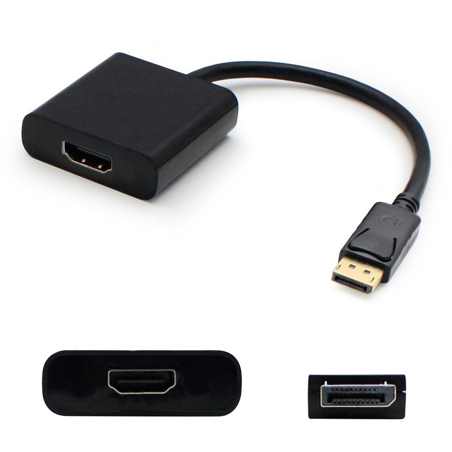 DisplayPort 1.2 Male to HDMI 1.3 Female Black Adapter Which Requires DP++ For Resolution Up to 2560x1600 (WQXGA)