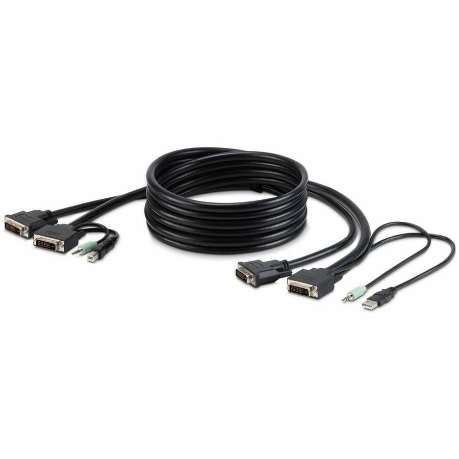 Belkin TAA 2 DVI/USB/AUD SKVM CBL, DVI-D M/M; USB A/B, 6'