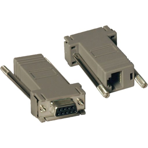 Eaton Tripp Lite Series Null Modem Serial DB9 Serial Modular Adapter Kit, 2x (DB9F to RJ45F)