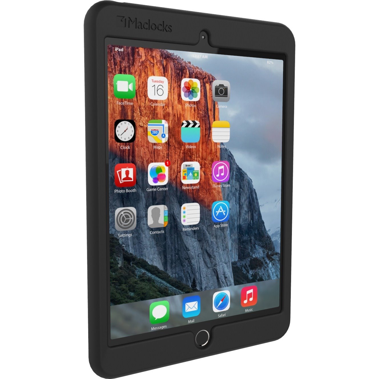 Compulocks Rugged Rubber Case for All Apple iPad 9.7" Tablets - Black