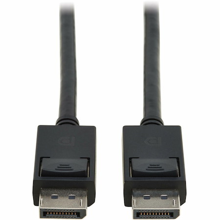 Eaton Tripp Lite Series DisplayPort 2.1 Cable with Latching Connectors (M/M), 8K 60 Hz, 40 Gbps, HDR, HBR3, MST, 4:4:4, HDCP 2.2, Black, 6 ft. (1.8 m)