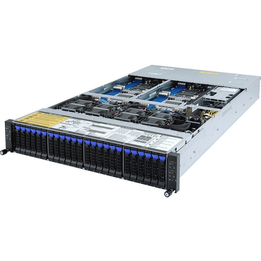 Gigabyte H262-Z61 Server Barebone System - 2U Rack-mountable - Socket SP3 - 2 x Processor Support