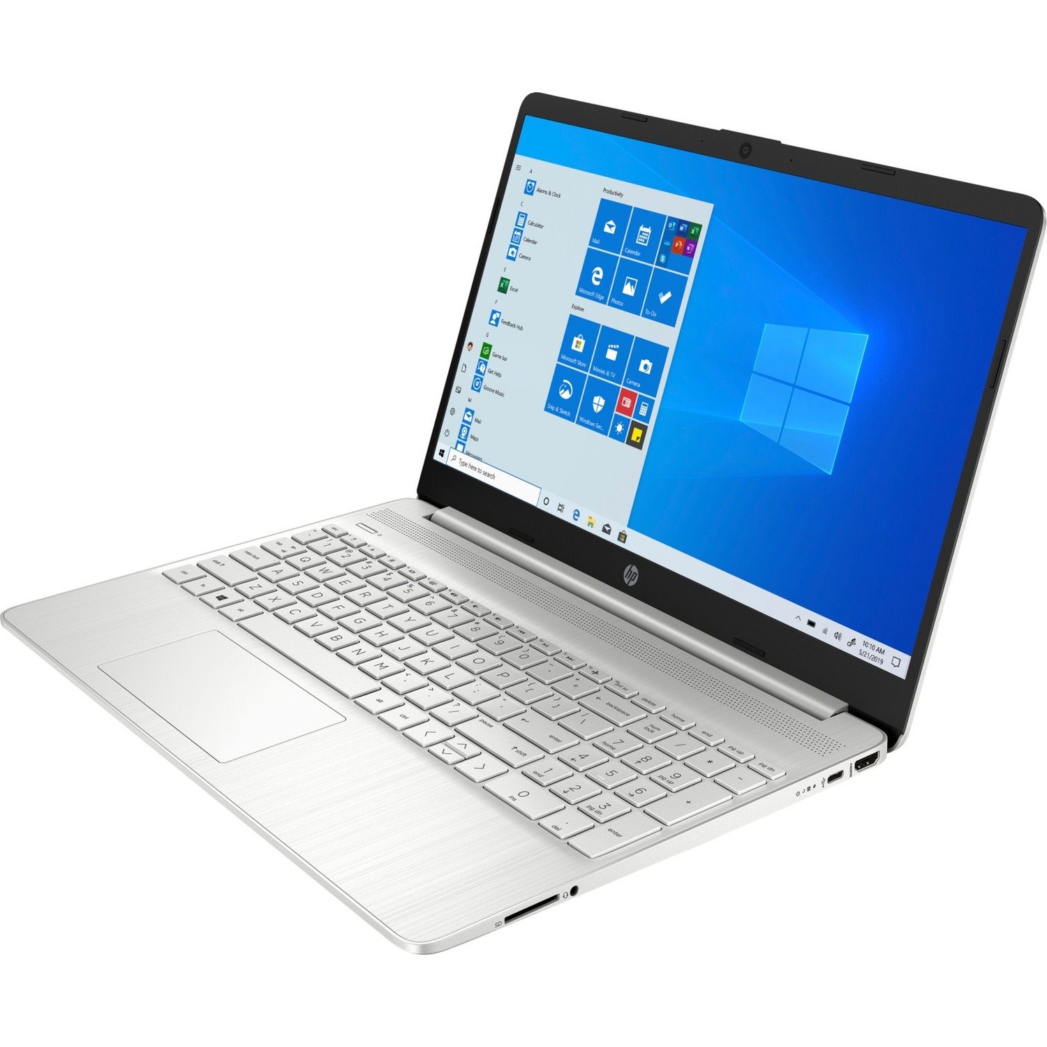 HP 15.6" Touchscreen Notebook - HD - 1366 x 768 - Intel Core i3 11th Gen i3-1115G4 Dual-core (2 Core) 3 GHz - 8 GB Total RAM - 256 GB SSD - Natural Silver