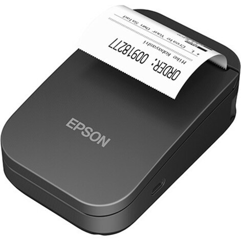 Epson TM-P20II Desktop, Mobile Direct Thermal Printer - Monochrome - Portable - Receipt Print - USB - Wireless LAN - Near Field Communication (NFC) - Battery Included - With Cutter - Black