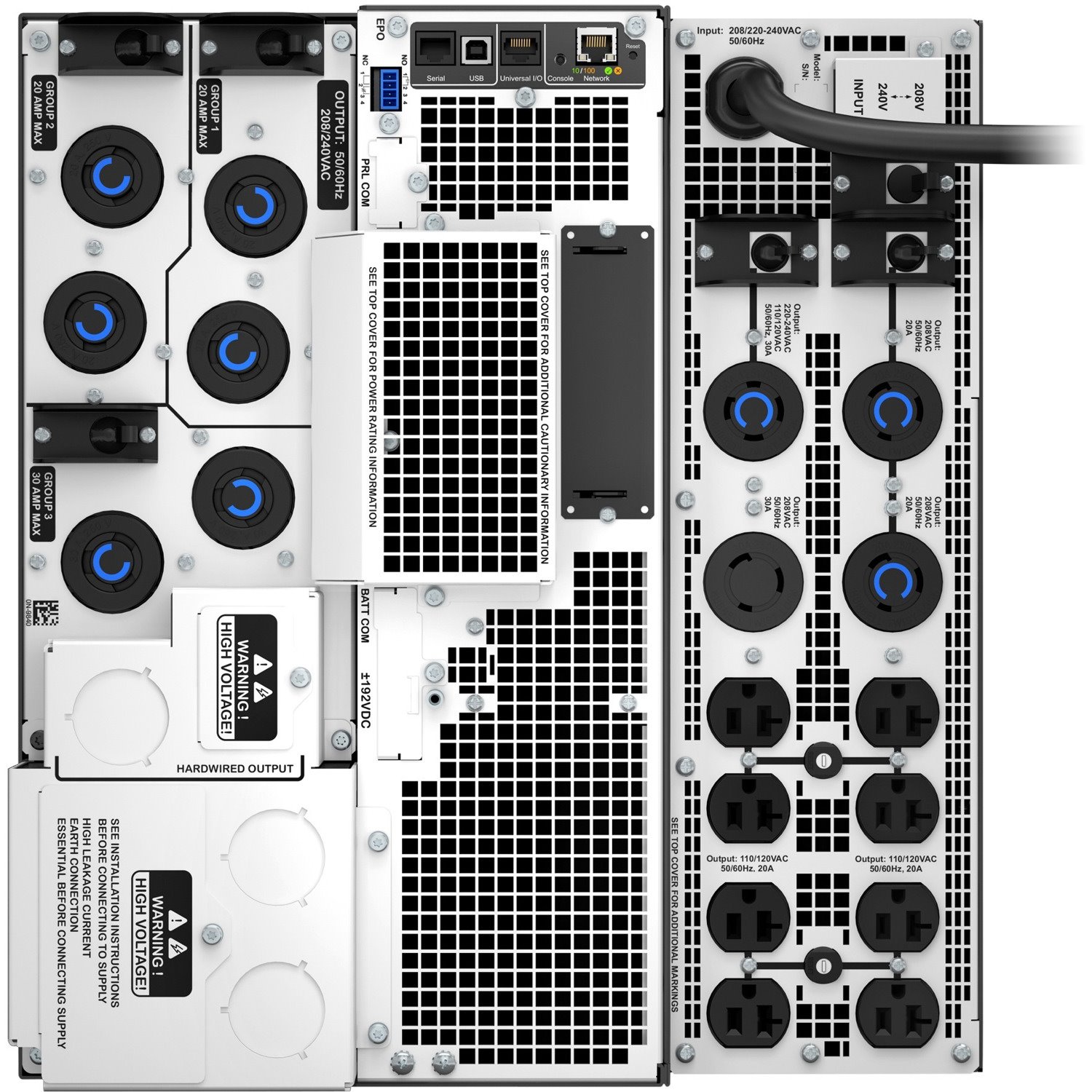 APC by Schneider Electric Smart-UPS SRT 8000VA with 208/240V to 120V Step-Down Transformer