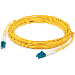 AddOn 2m LC to LC Yellow OS2 Duplex OFNR (Riser-Rated) SMF Fiber Patch Cable