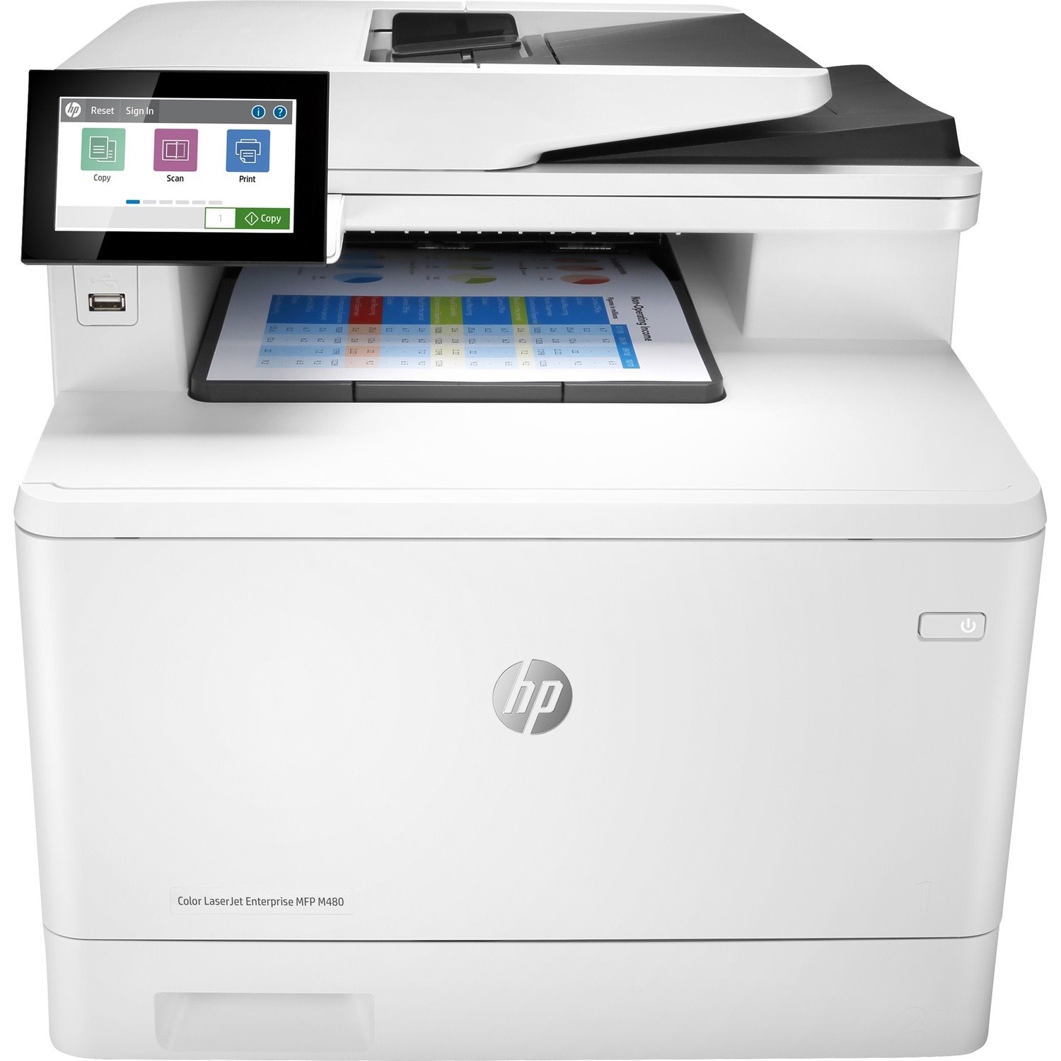 HP LaserJet Enterprise M480f Laser Multifunction Printer - Colour