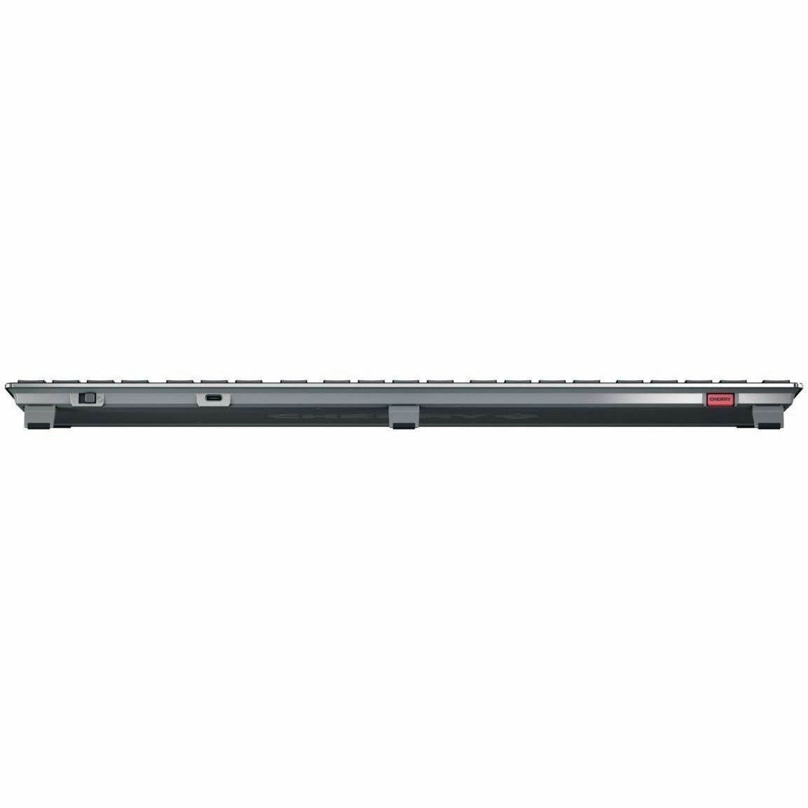 CHERRY KW X ULP Keyboard - Wired/Wireless Connectivity - USB 2.0 Type A Interface - RGB LED - Swiss - QWERTZ Layout - Black