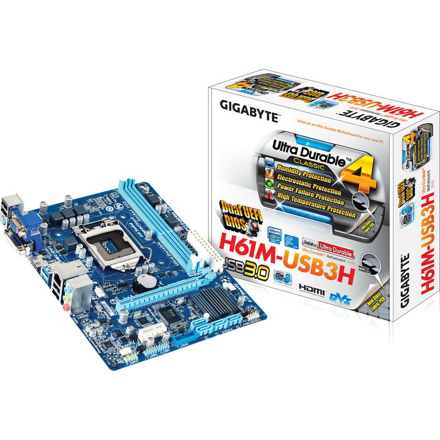 Gigabyte GA-H61M-USB3H Motherboard