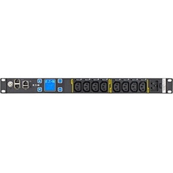 Eaton Metered Input rack PDU, 1U, L6-20P input, 10 ft cord, Single-phase, 100-240V, Outlets: (8) C13 Outlet grip